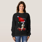 Sweatshirt Noël Cavalier King Charles Spaniel (Devant entier)