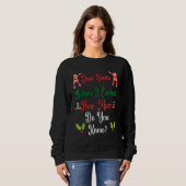 Sweatshirt Noël Cher Père Noël Je Peux Expliquer Funny Noël (Devant entier)