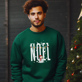 Sweatshirt Noel Christmas Citation Snowman White Typographie