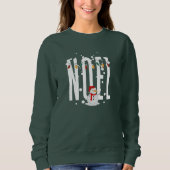 Sweatshirt Noel Citation Christmas Snowman White Typographie (Devant)