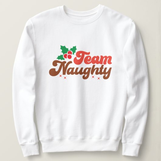 Sweatshirt Noël coquin de l'équipe (Design devant)