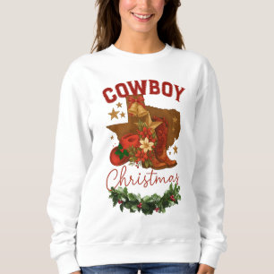 Sweatshirt Noël Cowboy