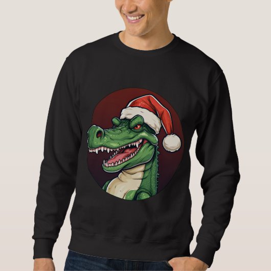 Sweatshirt Noël Crocodile (Devant)
