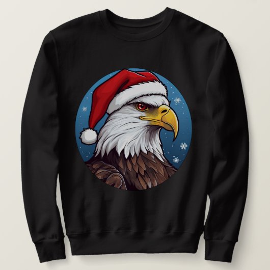 Sweatshirt Noël d'aigle (Design devant)