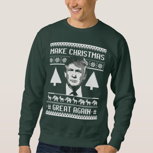 Sweatshirt Noël d'atout - rendez Noël grand encore (Devant)