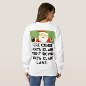 Sweatshirt Noël de bowling (Dos entier)