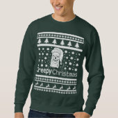 Sweatshirt Noël de crâne de Père Noël (Devant)