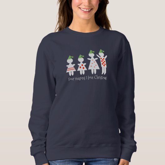 Sweatshirt Noël de famille (Devant)