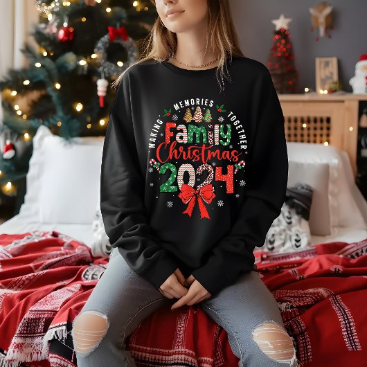 Sweatshirt Noël de famille 2024 Rassembler les souvenirs