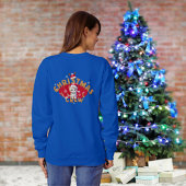 Sweatshirt Noël de famille Santa Hat Alphabet L Femmes