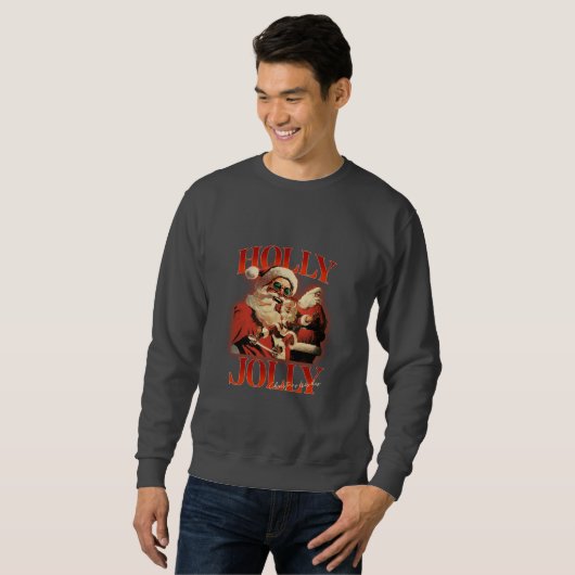 Sweatshirt Noël de Holly Jolly (Devant entier)