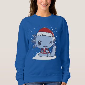 Sweatshirt Noël de Kawaii Axolotl