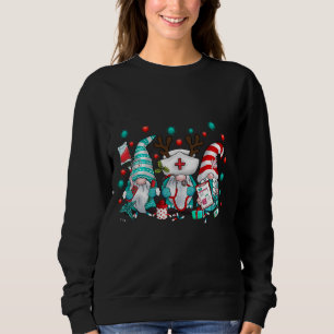 Sweatshirt Noël de l'infirmière Elf