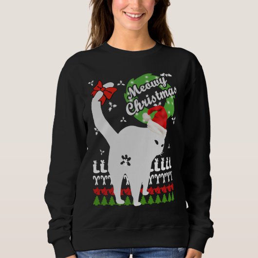 Sweatshirt Noël de Meowy (Devant)