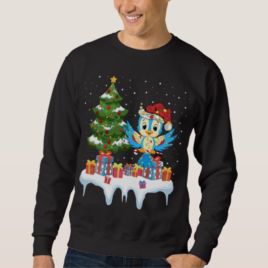 Sweatshirt Noël de Noël de Noël de l'arbre d'éclairage de Noë (Devant)