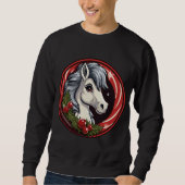 Sweatshirt Noël de Poney (Devant)