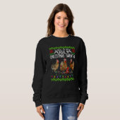 Sweatshirt Noël De Poulet C'Est Mon Doux Vilain (Devant entier)