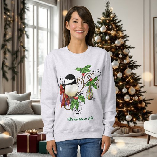 Sweatshirt Noël de poulet d'hiver