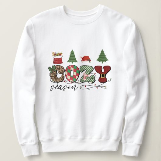 Sweatshirt Noël de saison cosy (Design devant)