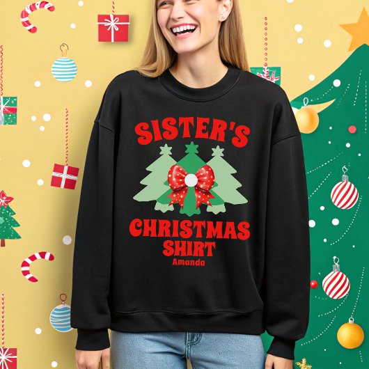 Sweatshirt Noël de Soeur personnalisée