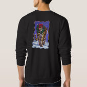 Sweatshirt Noël de tigre (Dos)