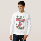Sweatshirt Noël d'écureuil (Devant entier)