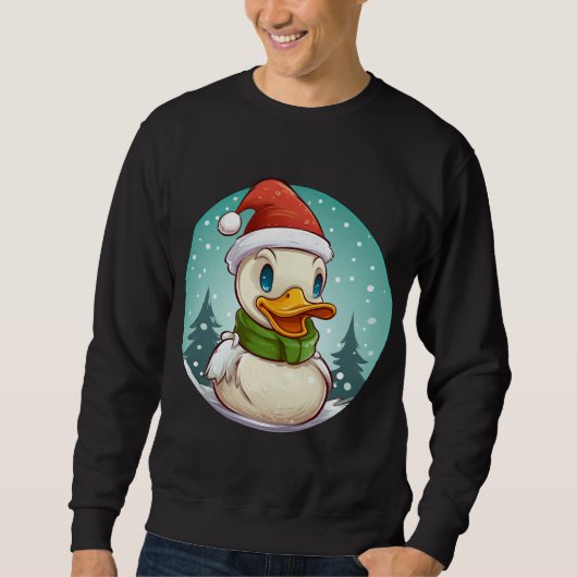 Sweatshirt Noël des canards (Devant)