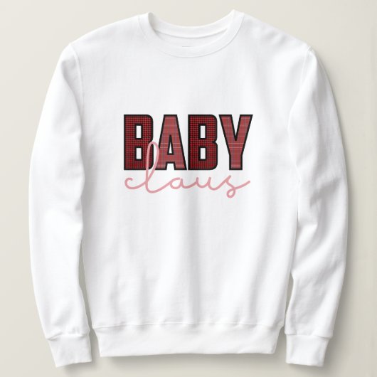 Sweatshirt Noël des claus de bébé (Design devant)