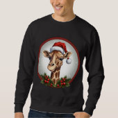 Sweatshirt Noël des girafes (Devant)