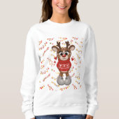 Sweatshirt Noël des mignons rennes (Devant)