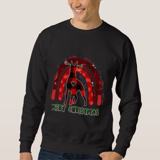 Sweatshirt Noël Doberman 839 (Devant)