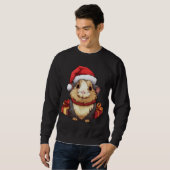 Sweatshirt Noël du cochon d'Inde (Devant entier)