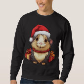 Sweatshirt Noël du cochon d'Inde (Devant)
