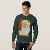 Sweatshirt Noël du Père Noël rétro (Devant entier)