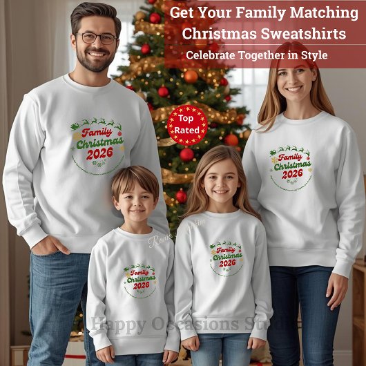 Sweatshirt Noël en famille