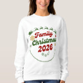 Sweatshirt Noël en famille (Devant)