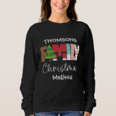 Sweatshirt Noël familial moderne (Devant)