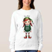 Sweatshirt Noël festif de Santas Little Helper Elf (Devant)