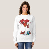 Sweatshirt Noël Fête Joie Dragon (Devant entier)