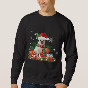 Sweatshirt Noël, French Bulldog, Frenchie, Chien avec Sant