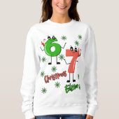 Sweatshirt Noël Gen Alpha 6 7 Mème Dessin Animé  (Devant)