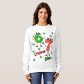Sweatshirt Noël Gen Alpha 6 7 Mème Dessin Animé  (Devant entier)