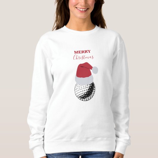 Sweatshirt Noël Golf Ball Sports Festive (Devant)