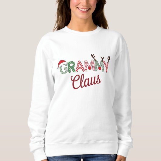 Sweatshirt Noël Grammy Claus Noël Grand-mère Cadeau Noël (Devant)