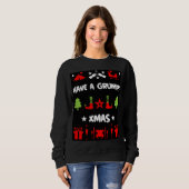 Sweatshirt Noël grincheux (Devant entier)