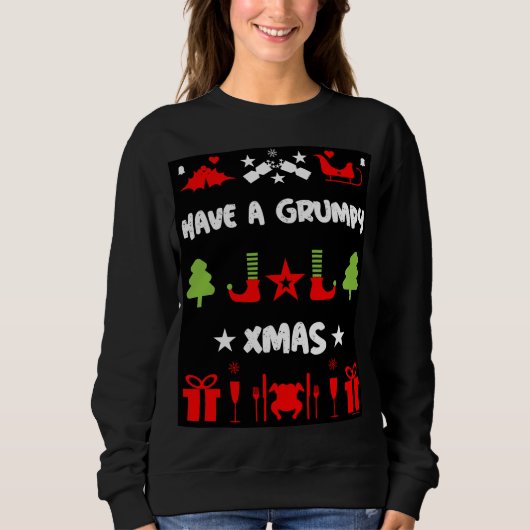 Sweatshirt Noël grincheux (Devant)