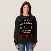 Sweatshirt Noël grognon (Devant entier)