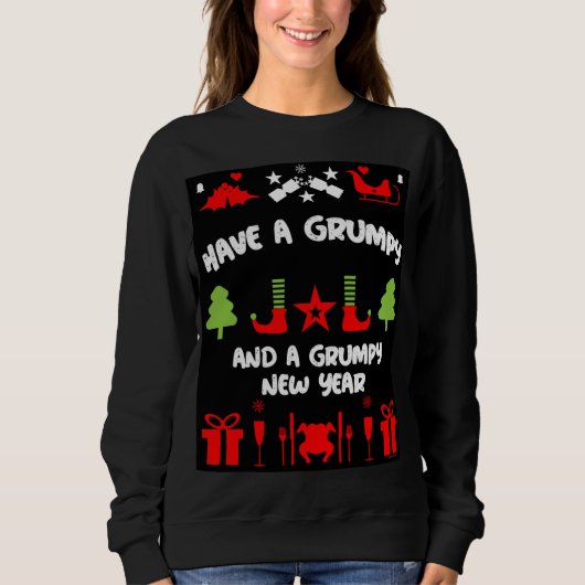 Sweatshirt Noël grognon (Devant)