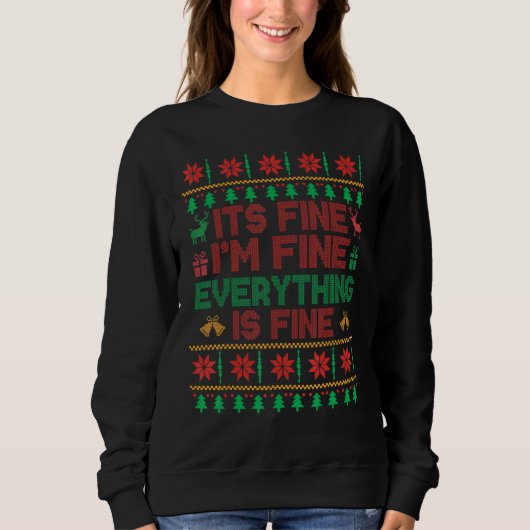 Sweatshirt Noël Ill Bien Son Tout Beau (Devant)