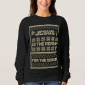 Sweatshirt Noël Jésus Est La Raison De La Saison (Devant)